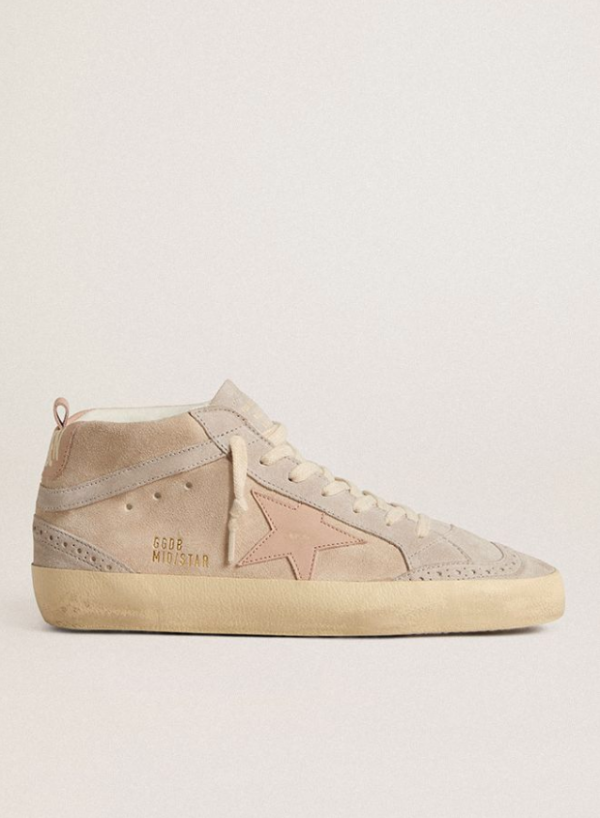 MID STAR CLASSIC SUEDE UPPER TOE AND SPUR SUEDE WAVE LEATHER STAR AND HEEL